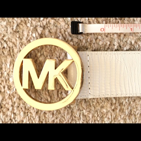 Michael Kors white leather belt - Picture 1 of 8